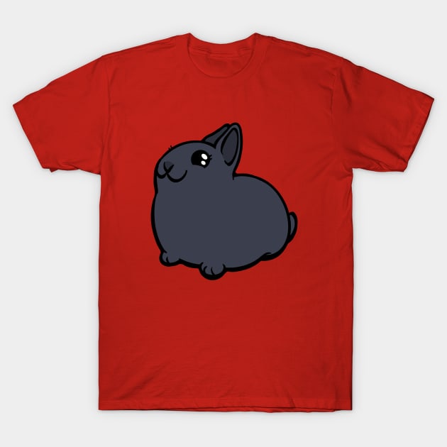 Black Bunny Rabbit Coney T-Shirt by RJKpoyp